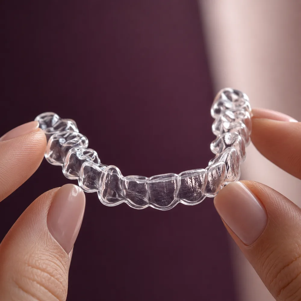 Clear Invisalign aligner